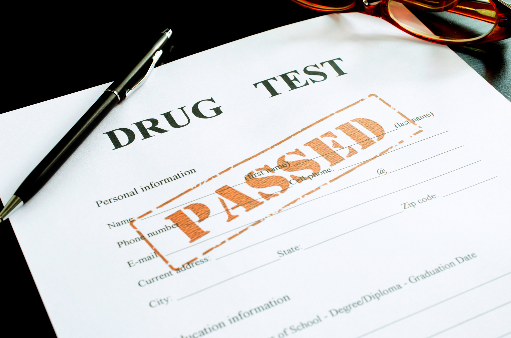 drug test - passed